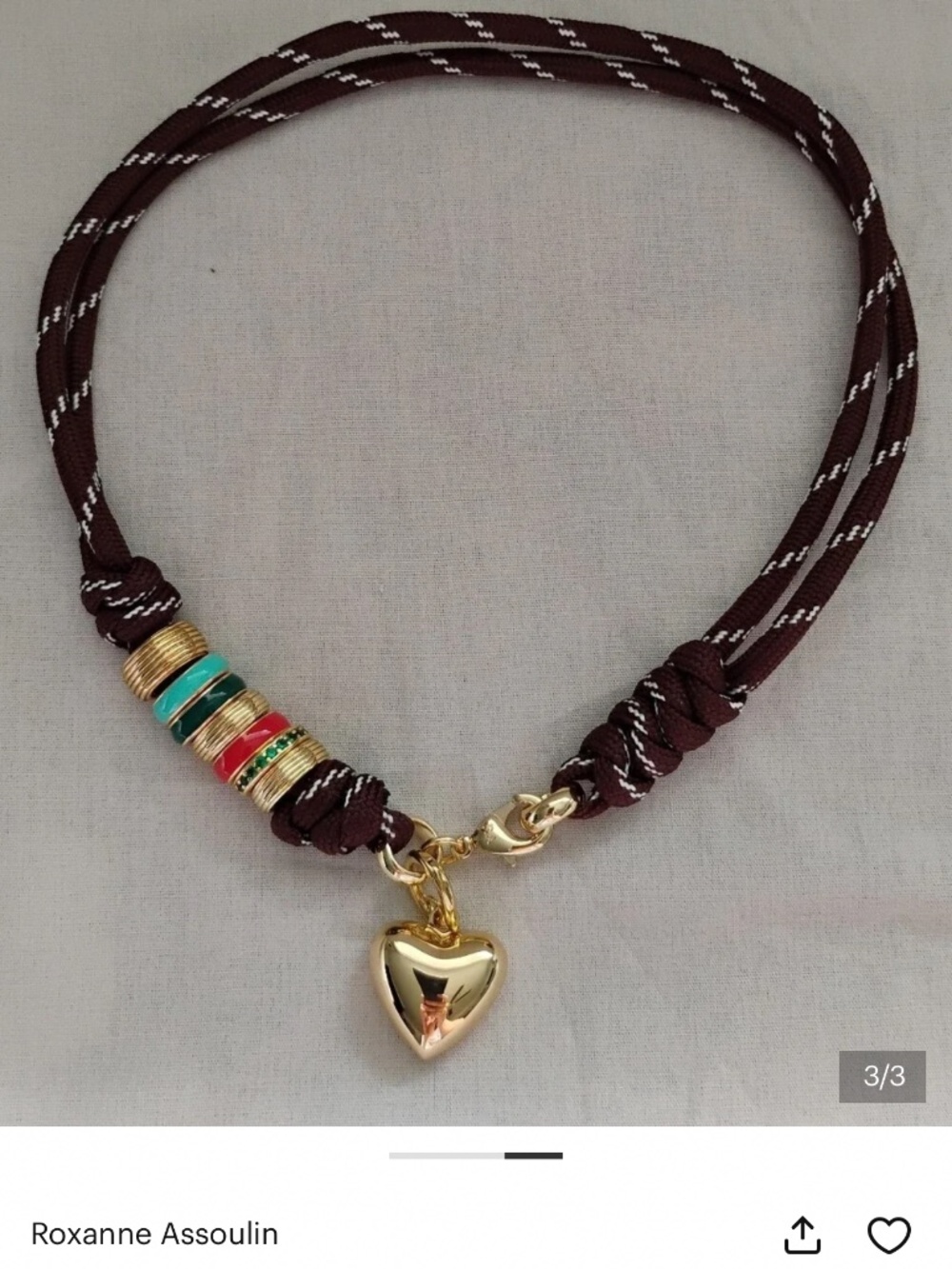 Roxanne Assoulin Happy Cord Necklace